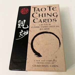 Tao Te Ching Cards Lao Tzus Classic Taoist Teaching Booklet Marlowe Tarot